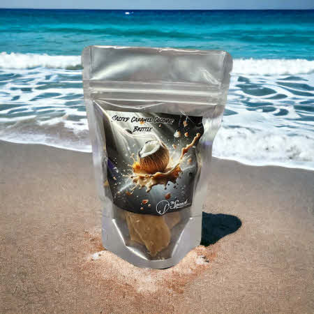 Salted Caramel Coconut Brittle - Beach Scene